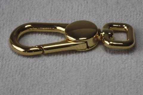 Karabinerhaken 10 mm Gold Glänzend 036 - Picture: A4
