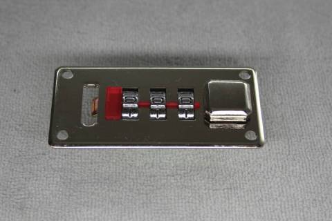 Koffer - Zahlenschloesser Silbern - 34 mm 127A - Picture: A1