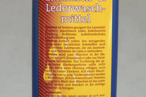 Velveton - Lammfell & Lederwaschmittel 250 ml - Picture: A3