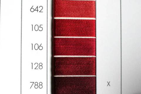 Garne - Fäden - Zwirne 40 - Bild: Farbe-Rotviolett-106