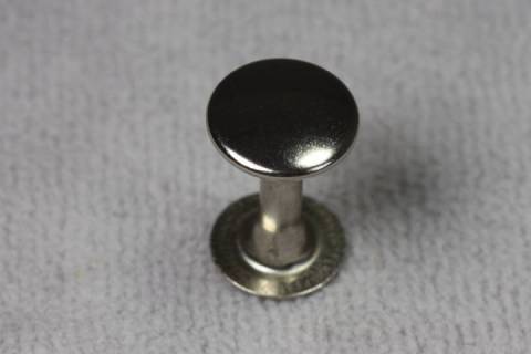 9//10 nickel frei Finish: messing-antik aus Eisen 150 Doppel-Hohlnieten Nieten Ziernieten 9mm