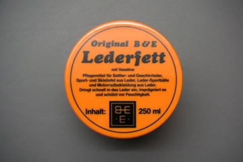 B & E Lederfett Schwarz - Farblos 250 ml
