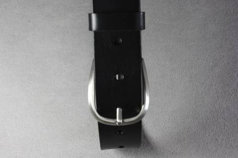 Ledergürtel 35 mm - Messing - 050 - Bild: A1
