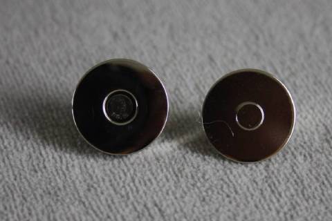 10 Magnetverschlüsse 18 mm Nickel H1-168 - Picture: A1