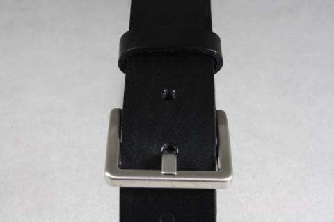 Massiv Lederguertel Palladium satiniert 35 mm 203  - Picture: A1