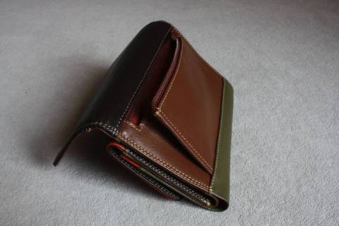 Mywalit Geldbörsen Braun Orange Khaki 250-72 - Picture: A1
