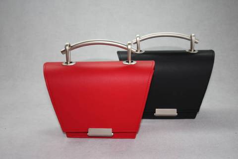 Lederhandtasche Torii in Rot - Bild: Farbe-Apfel-403_1