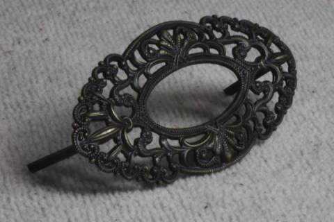 Oval Schnörkel Verzietungen Altmessing 4052 - Picture: A2