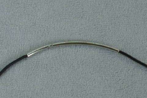 Schmuckverschluss für Lederband + Edelstahlseil 1,25 mm