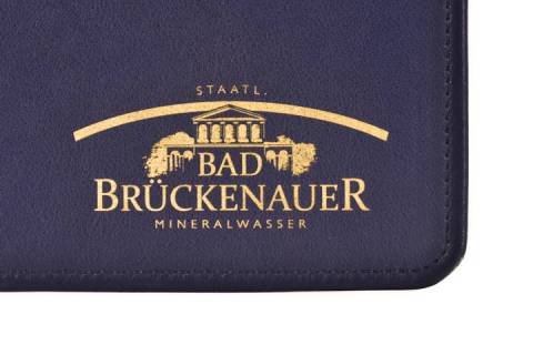 Sonderanfertigungen Leder Schreibtischunterlagen mit Logo - Picture: a2
