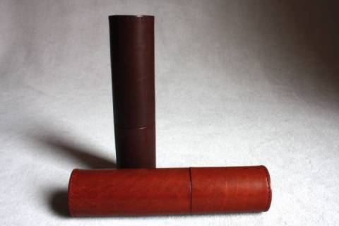 Handgenähte Hartleder - Etuis - Picture: A4