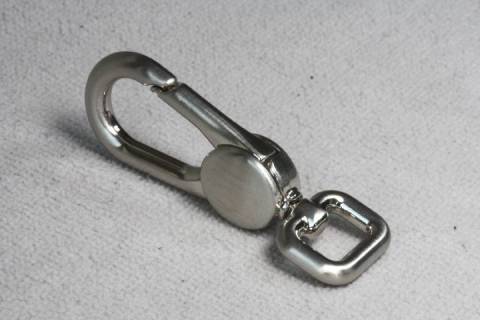 Karabinerhaken 10 mm Nickel-Satiniert 036 - Picture: A4