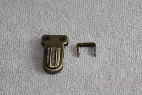 Mini - Steckschloss Altmessing H1-267 - Picture: A3