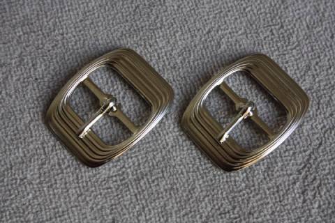 Doppelsteg - Dornschnallen - 20 mm - Weissbronce 223 - Picture: A13