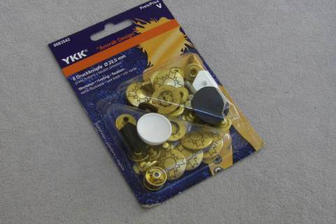 8 YKK Druckknöpfe 20 mm - Picture: A4