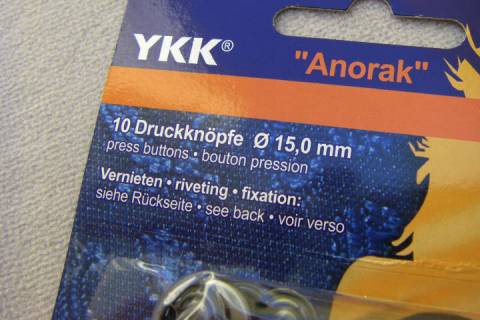 YKK Druckknöpfe 15 mm - Picture: A3