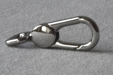 Edel - Karabinerhaken 10 mm Nickel 036 - Picture: a