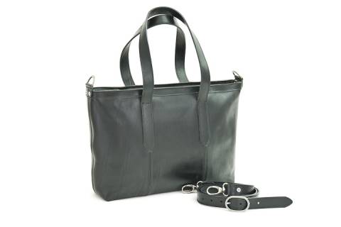 Damenhandtaschen mit Doppelriemen - Picture: schwarz