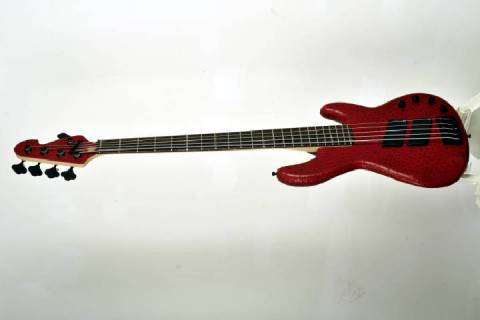 Ledergitarrenbezug - Roter Panther - Picture: a7