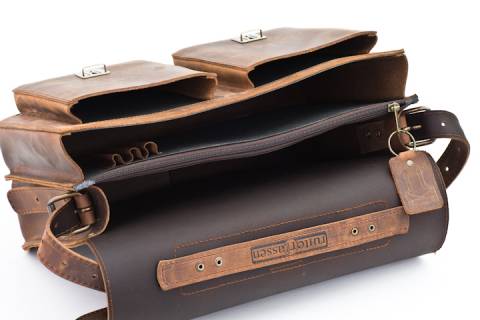 Schulranzen - Schultasche Naturleder - Kombi Ranger - Bild: a3