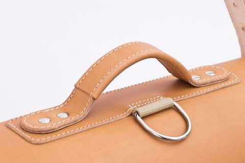 Schulranzen - Schultasche Naturleder - Kombi Natur - Picture: a4