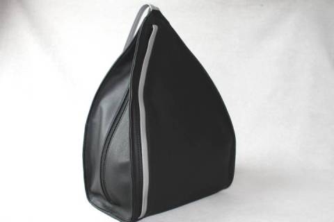 Lenz - Lederrucksack Schwarz - Grau - Picture: a3