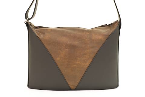 Olbrish b Lederhandtaschen Akkordeon 15704 - Picture: a2-schwarz-braun