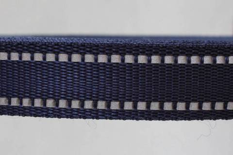 Gurteband mit Reflektorstreifen 25 mm - Picture: Farbe-Blau_3