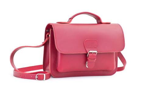 Ledertasche 29 cm 0627-T - Picture: 3-rot