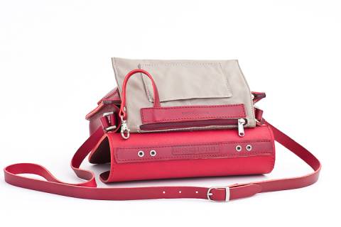 Ledertasche 29 cm 0627-T - Picture: 6-rot